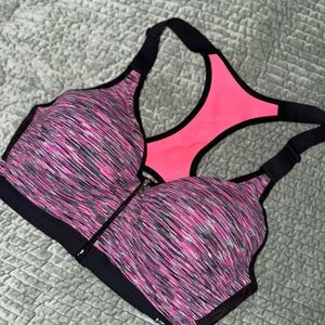 Victoria's Secret Pink and Black Sports Bra